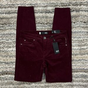 KUT From The Kloth High Rise Diana Fab Ab Corduroy Skinny Jeans Sz 0 NWT | KUT*